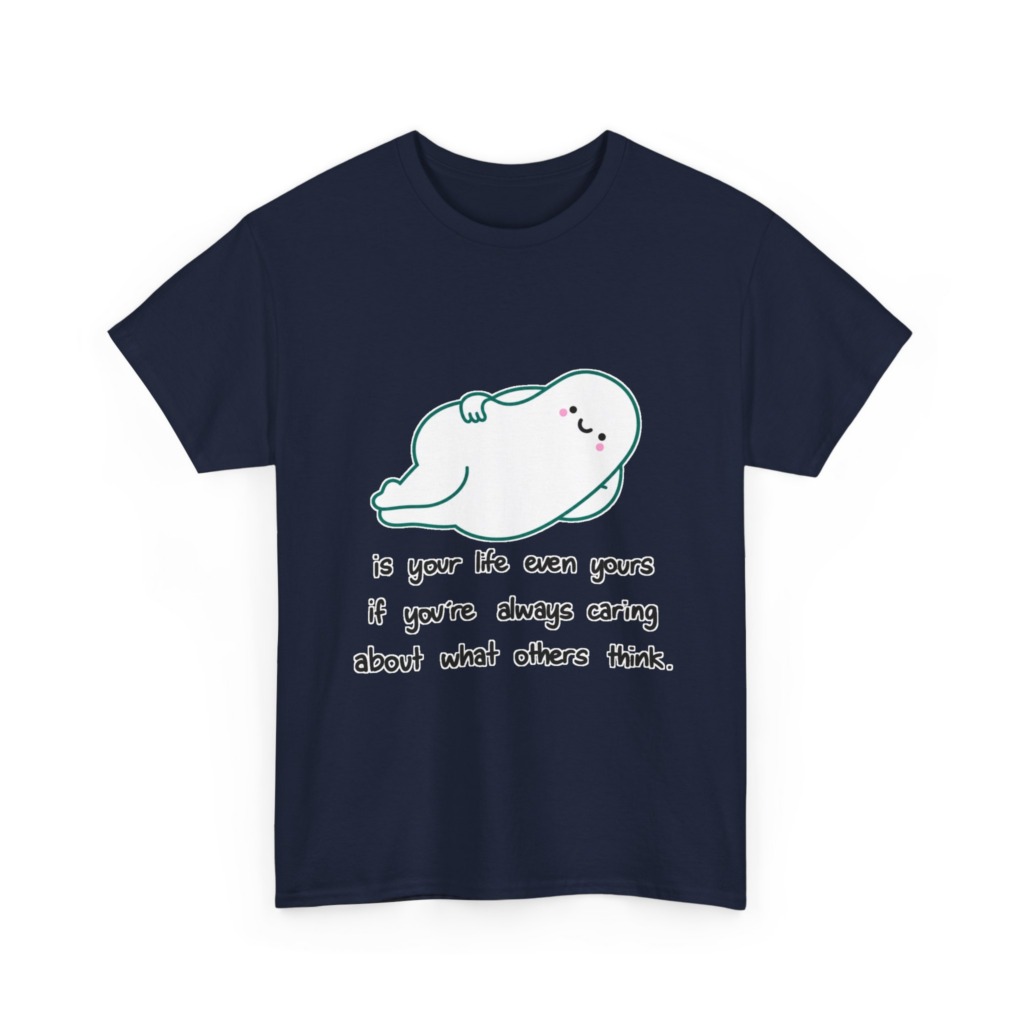 White 'Life Is Yours' Blob Graphic T-Shirt