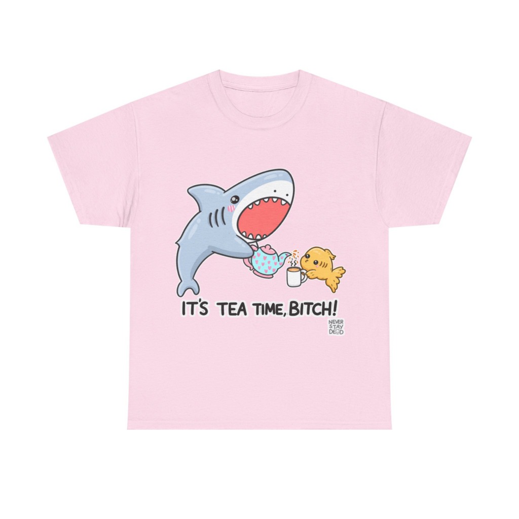 Graphic T-Shirt: Shark Tea Time, Bitch!