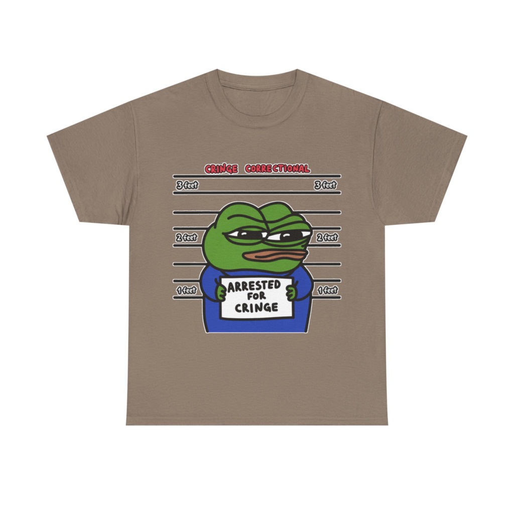 Pepe Frog Arrested for Cringe Mugshot T-Shirt