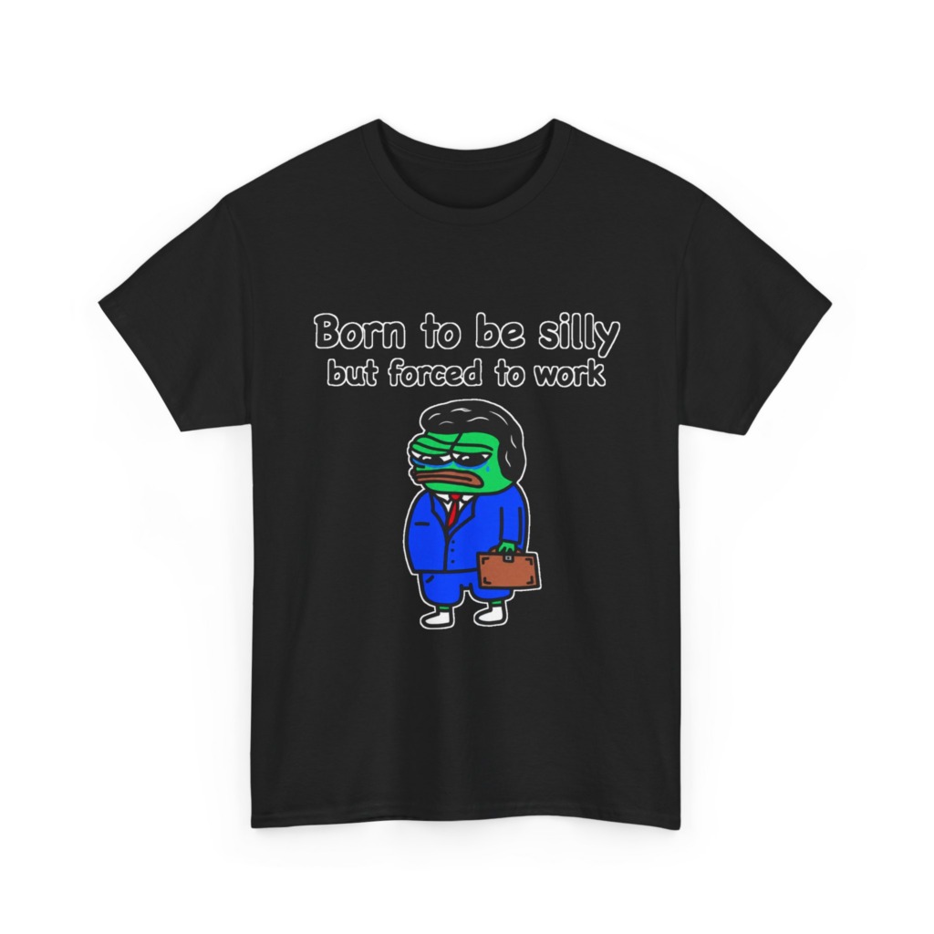 T-Shirt: Born to Be Silly Business Frog Graphic