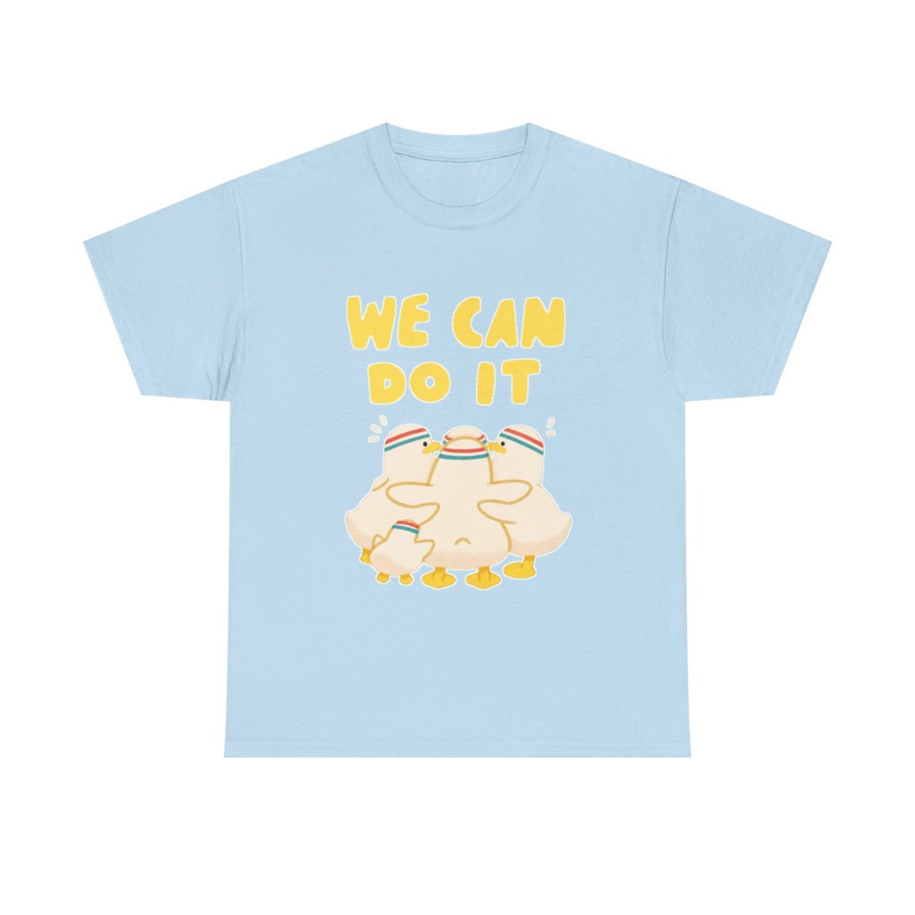 White 'We Can Do It' Duckling Huddle Graphic Tee