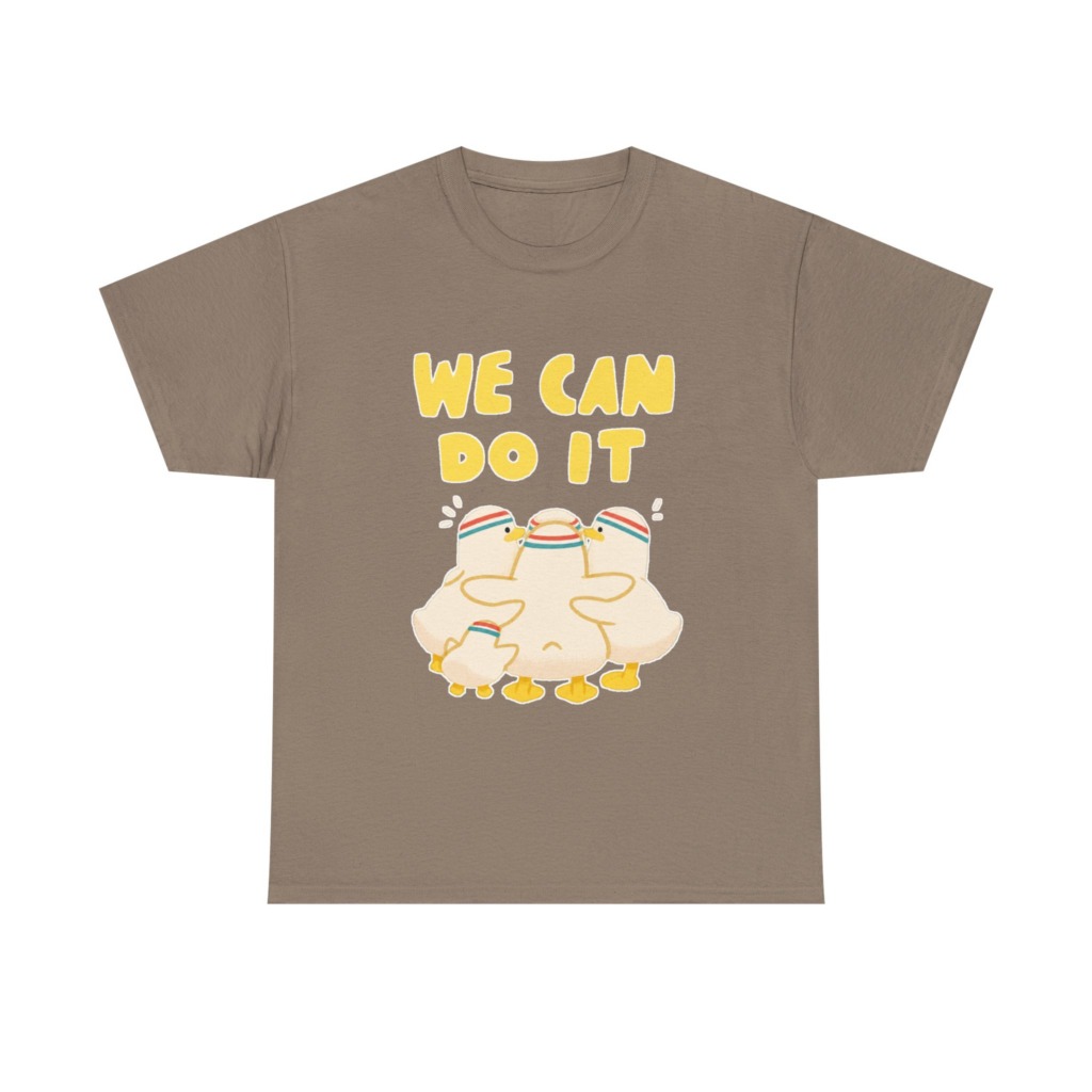 White 'We Can Do It' Duckling Huddle Graphic Tee