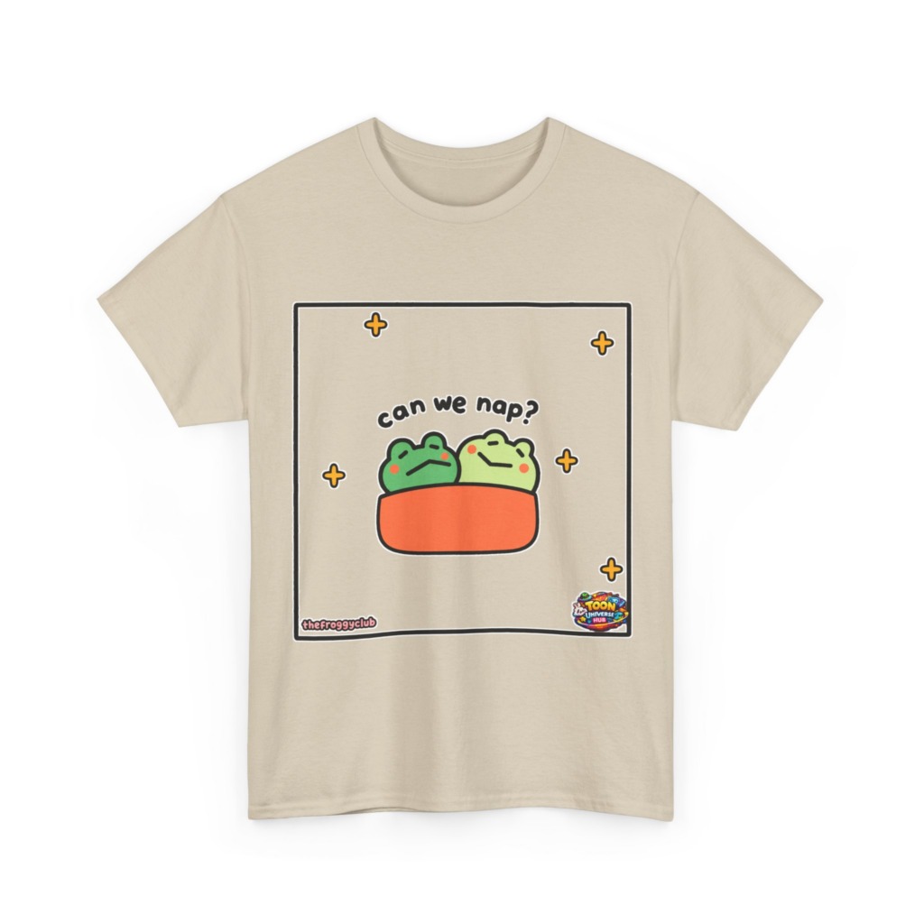 Napping Frogs 'Can We Nap?' Graphic T-Shirt