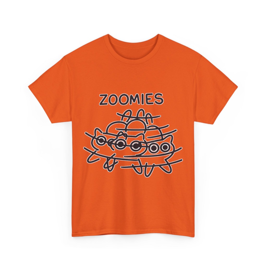 T-Shirt: Zoomies Energetic Cats Graphic