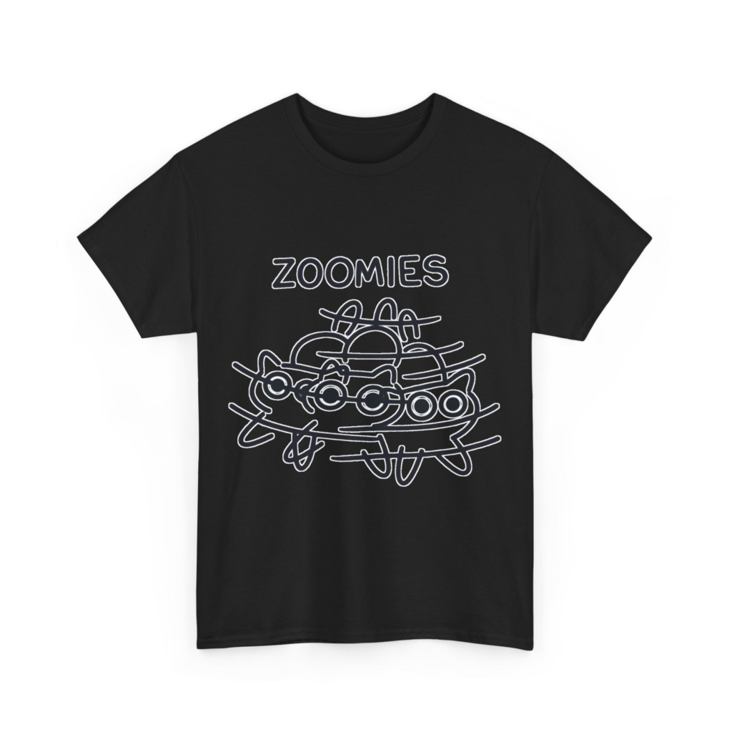T-Shirt: Zoomies Energetic Cats Graphic