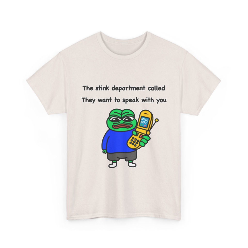 T-Shirt: Pepe Frog 'Stink Department' Call Graphic