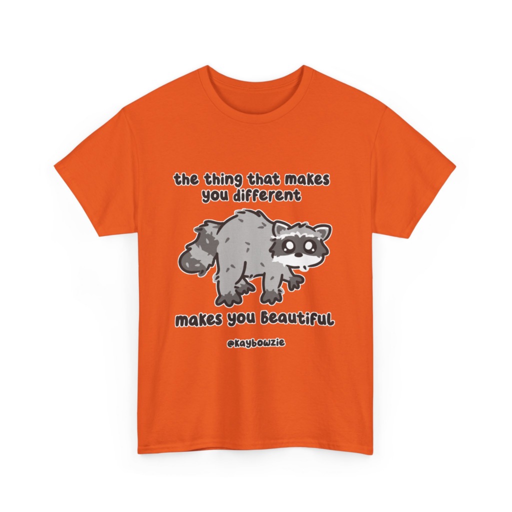 Raccoon 'Different Makes You Beautiful' Graphic Tee