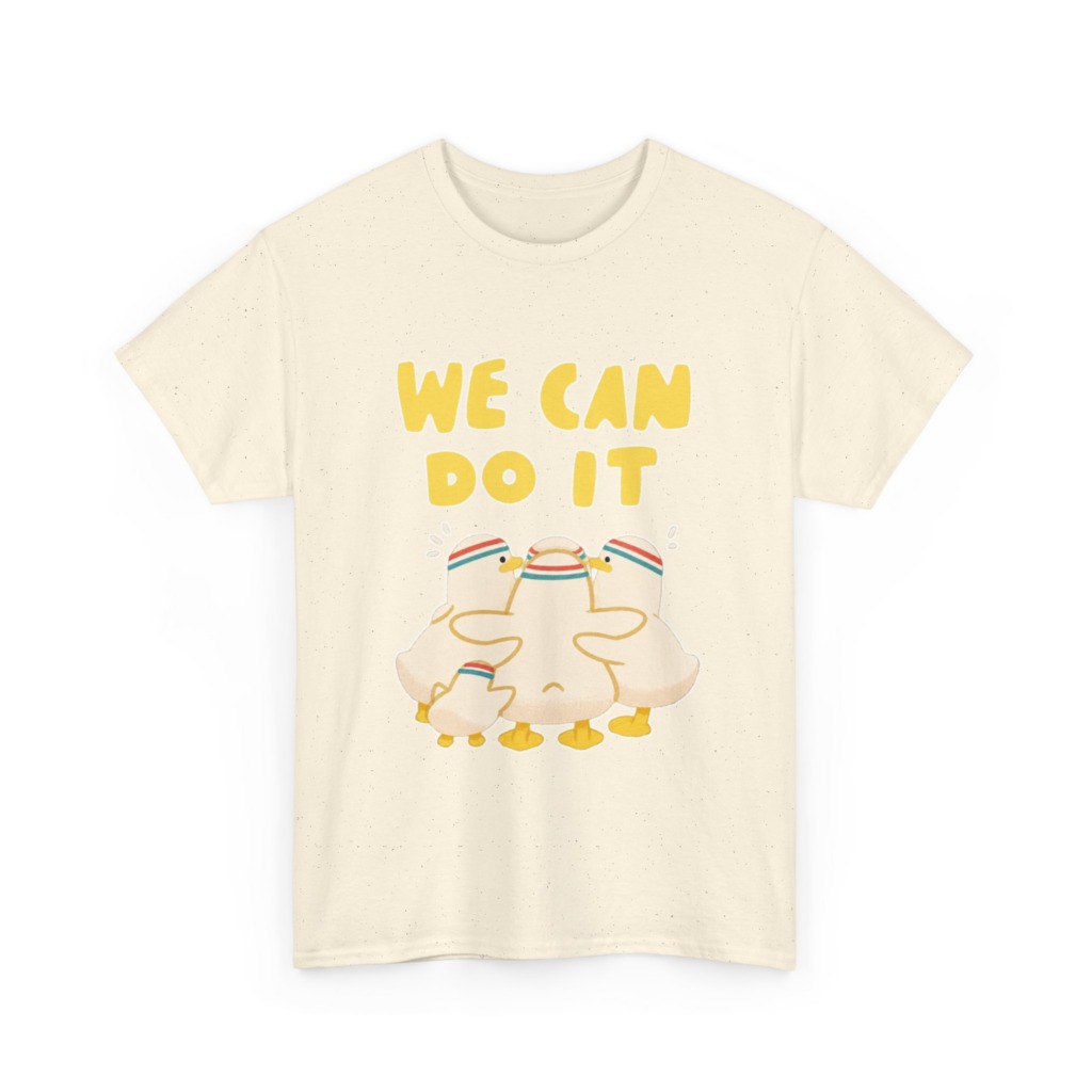 White 'We Can Do It' Duckling Huddle Graphic Tee