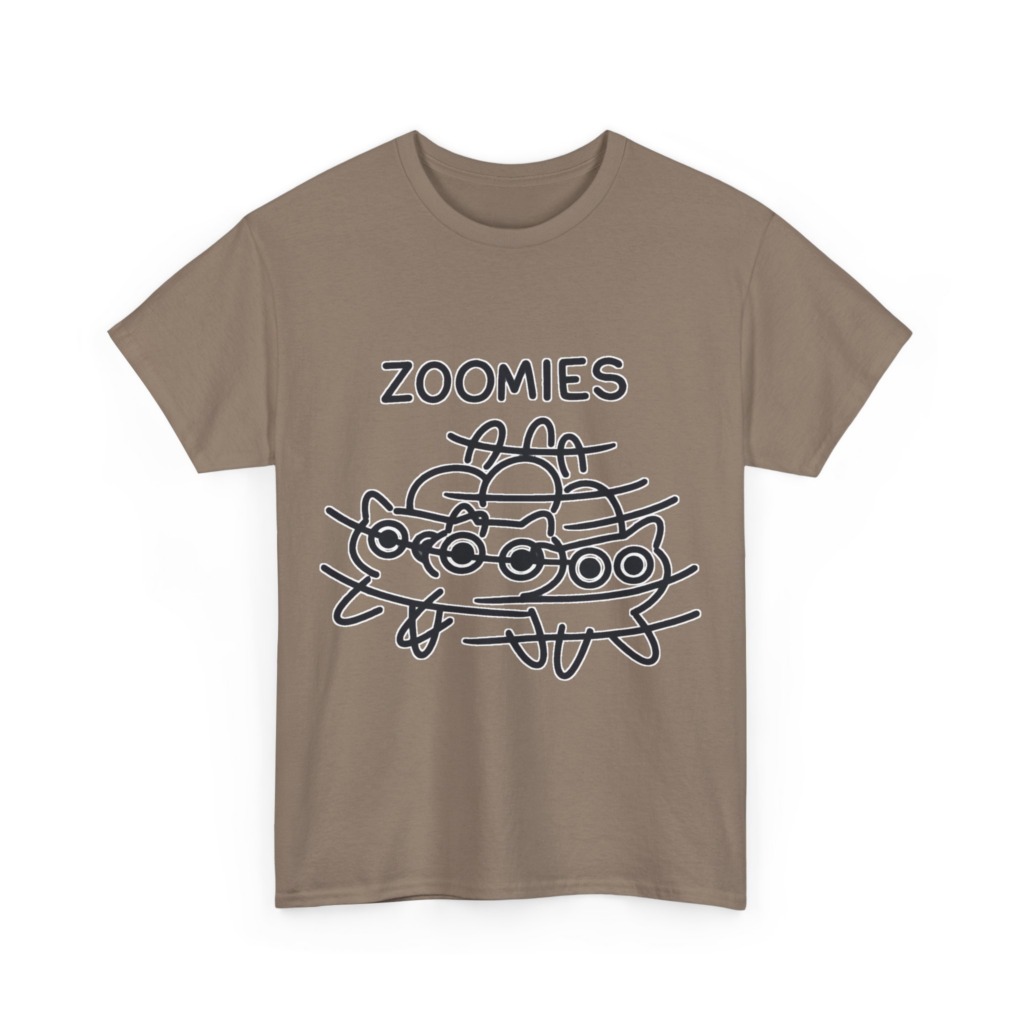 T-Shirt: Zoomies Energetic Cats Graphic