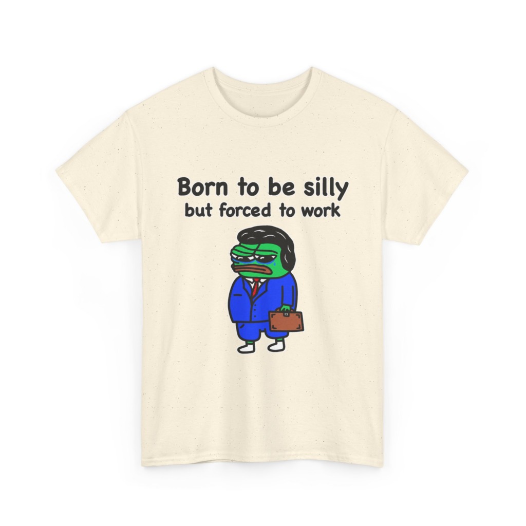 T-Shirt: Born to Be Silly Business Frog Graphic