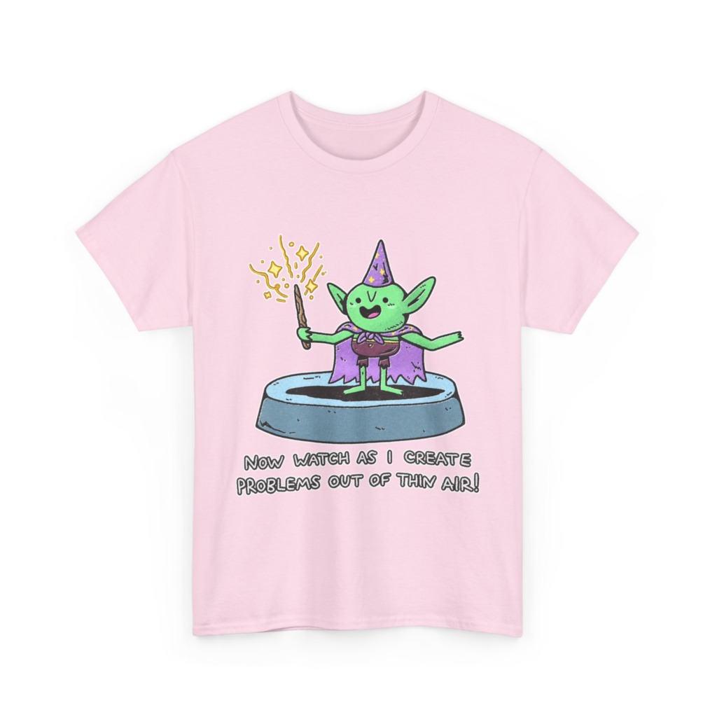T-Shirt: Wizard Goblin Problem-Maker Graphic