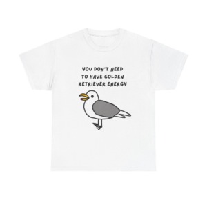 Seagull 'Golden Retriever Energy' Graphic T-Shirt