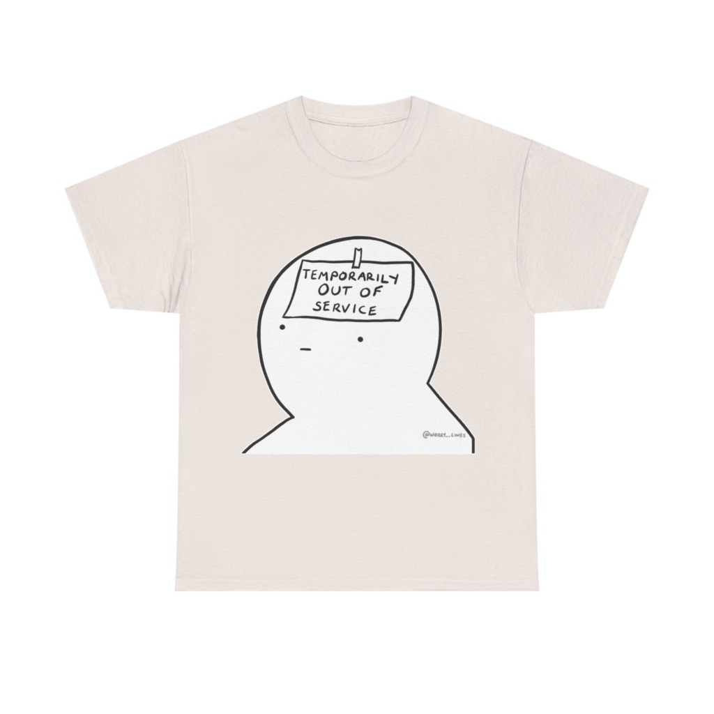 Graphic T-Shirt: Temporarily Out of Service Head