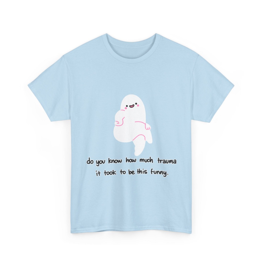 T-Shirt: Funny Ghost 'Trauma' Graphic Tee
