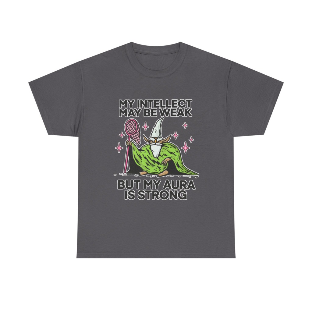 Intellect Weak Aura Strong Wizard Graphic T-Shirt
