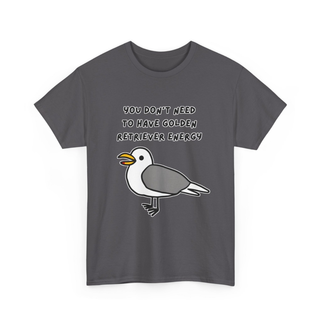 Seagull 'Golden Retriever Energy' Graphic T-Shirt