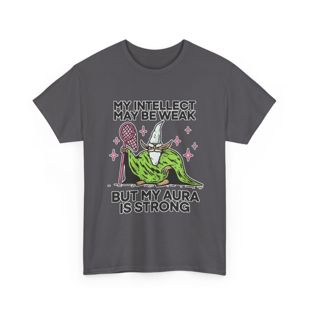 Intellect Weak Aura Strong Wizard Graphic T-Shirt