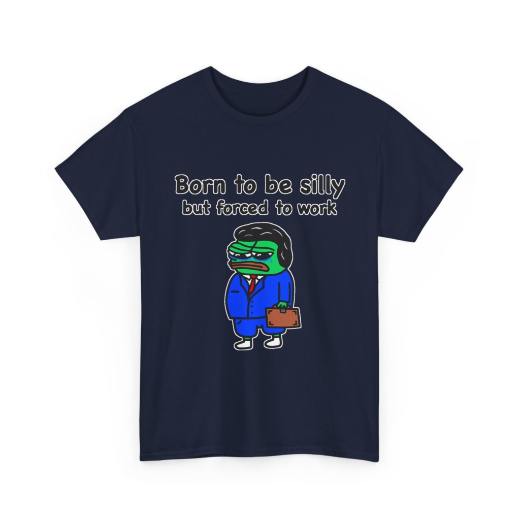 T-Shirt: Born to Be Silly Business Frog Graphic