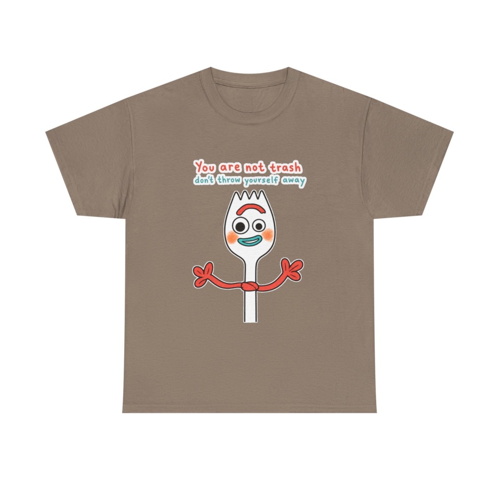 Forky 'You Are Not Trash' Graphic T-Shirt