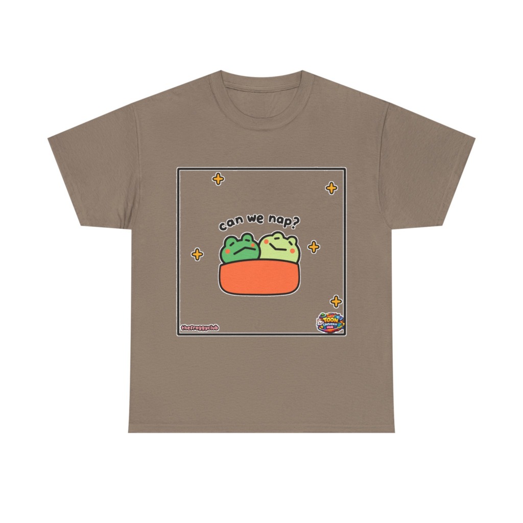 Napping Frogs 'Can We Nap?' Graphic T-Shirt