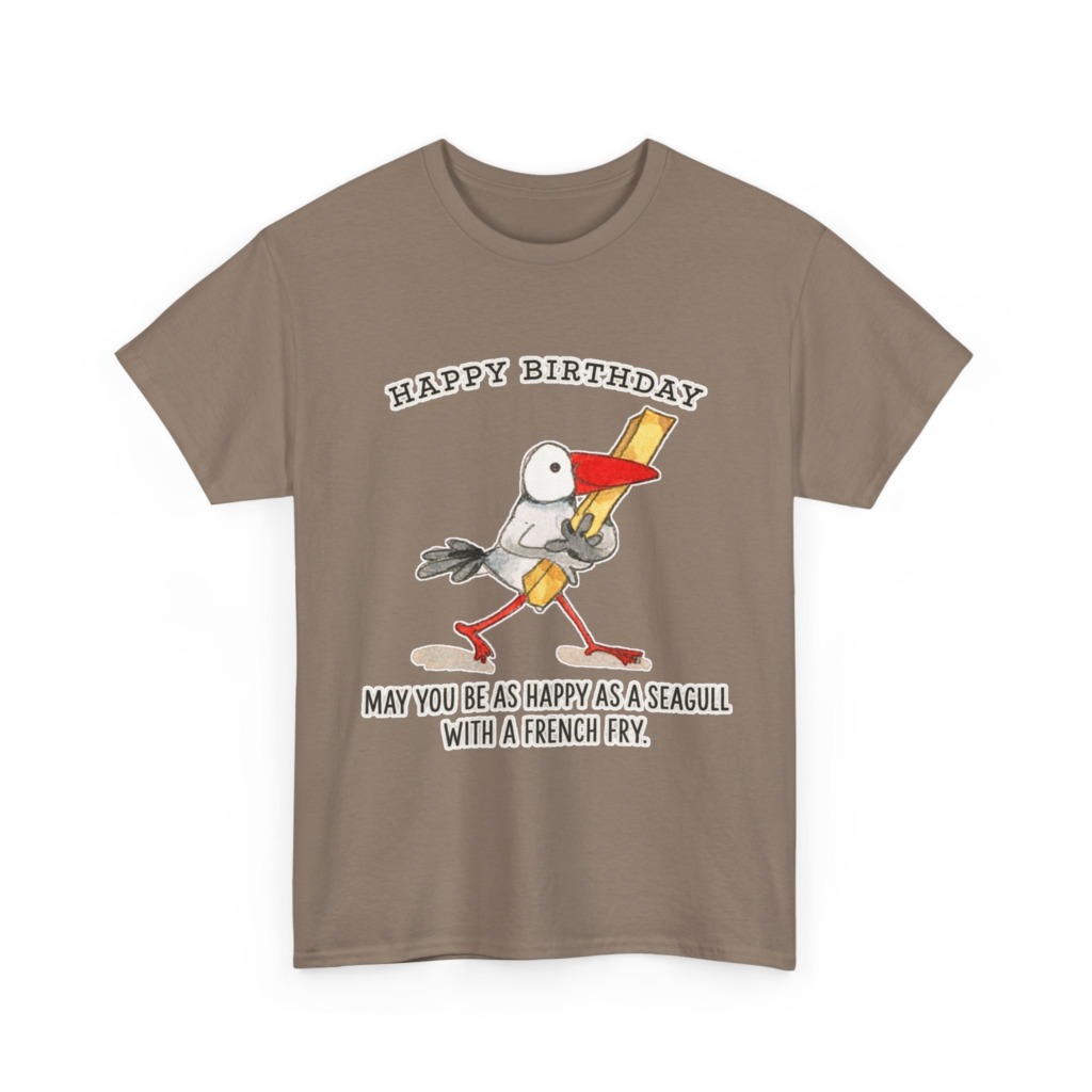 Happy Birthday Seagull French Fry T-Shirt