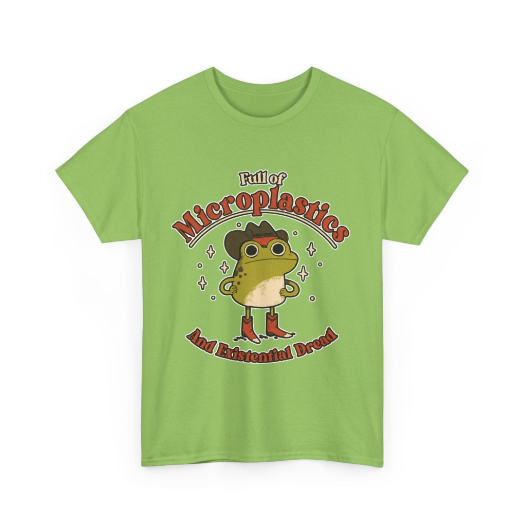 T-Shirt: Cowboy Frog Microplastics Graphic