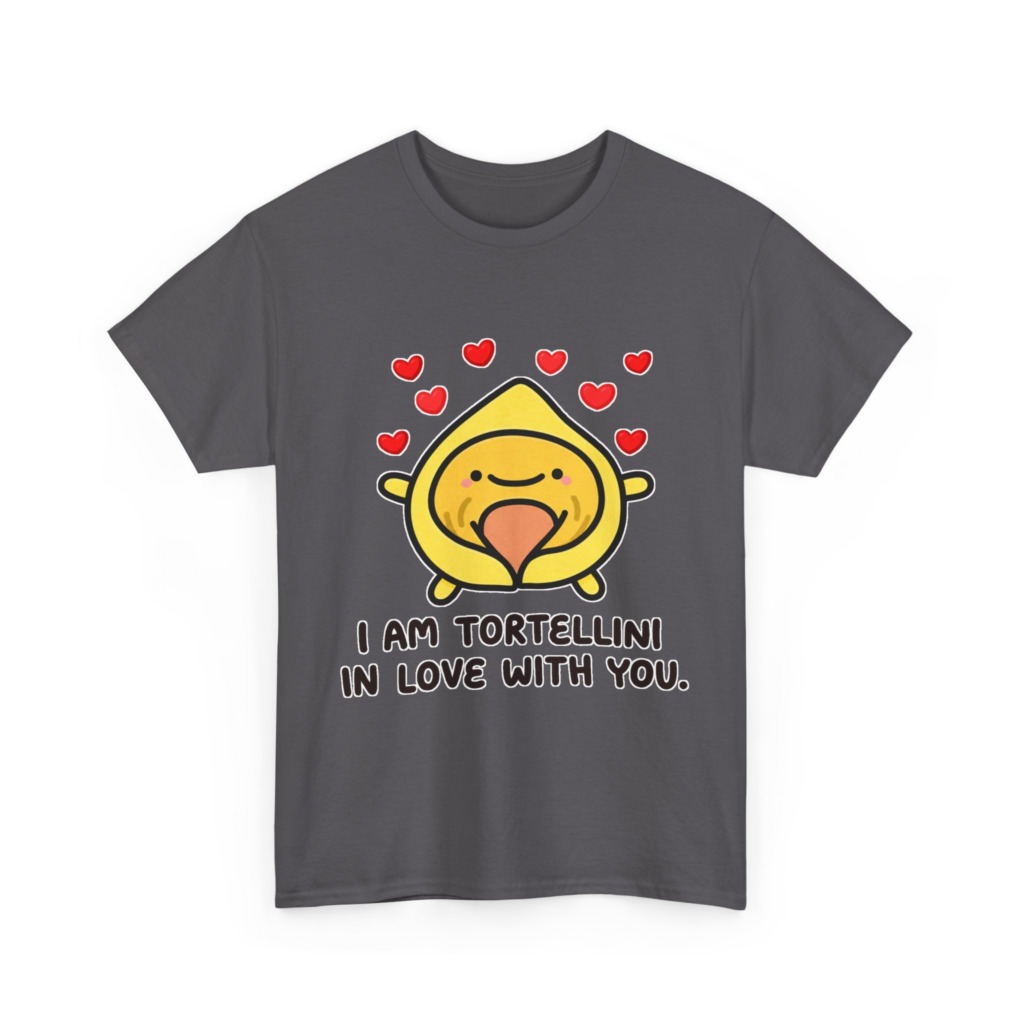 T-Shirt with Tortellini in Love Graphic