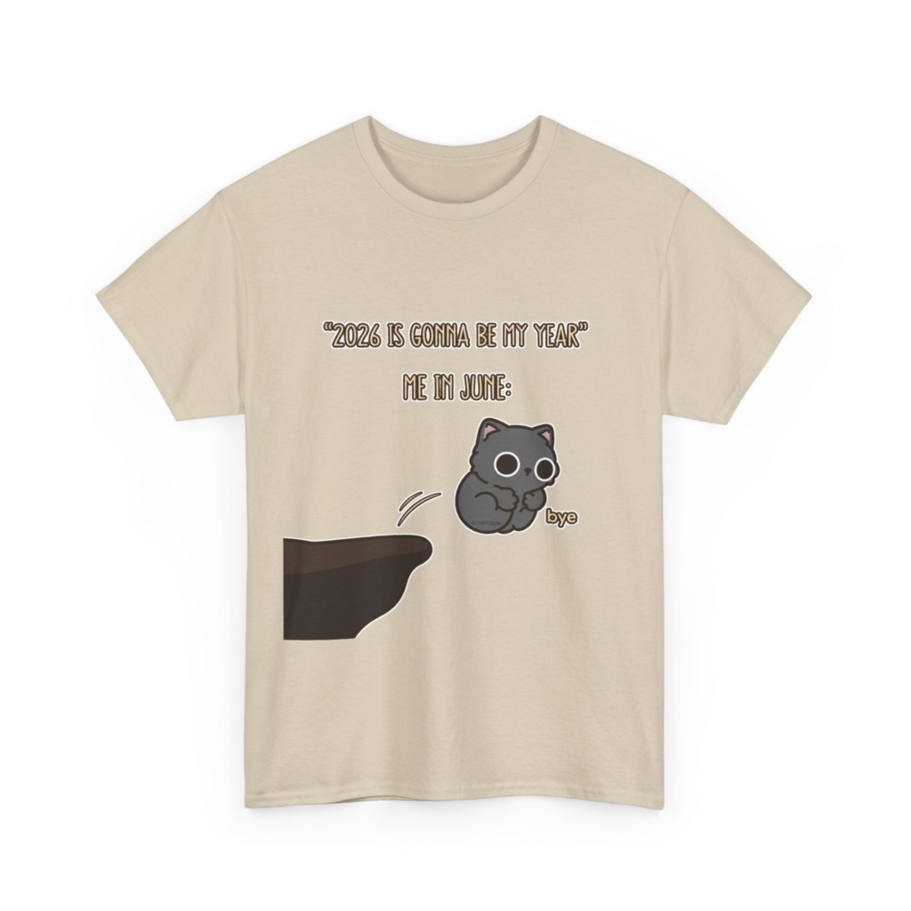 T-Shirt: '2026 Is My Year' Bubu Cat Meme Print