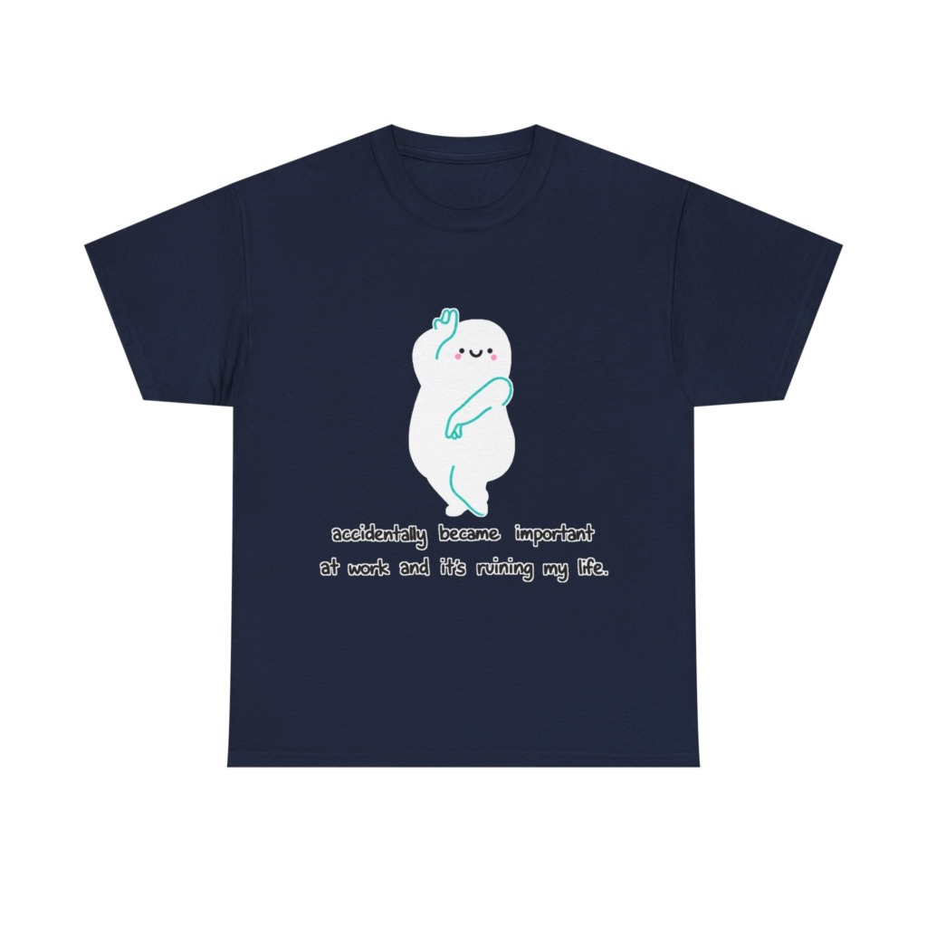 White "Accidentally Important" Graphic Tee