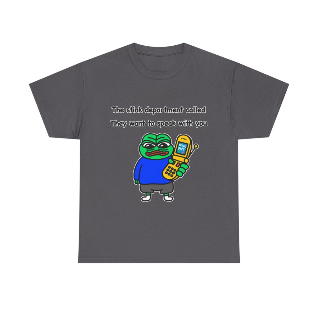 T-Shirt: Pepe Frog 'Stink Department' Call Graphic