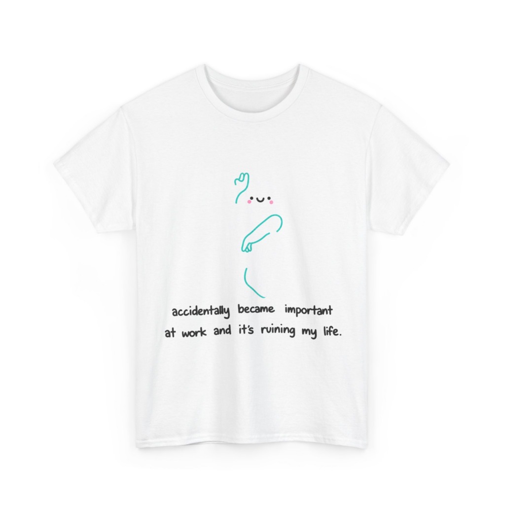 White "Accidentally Important" Graphic Tee
