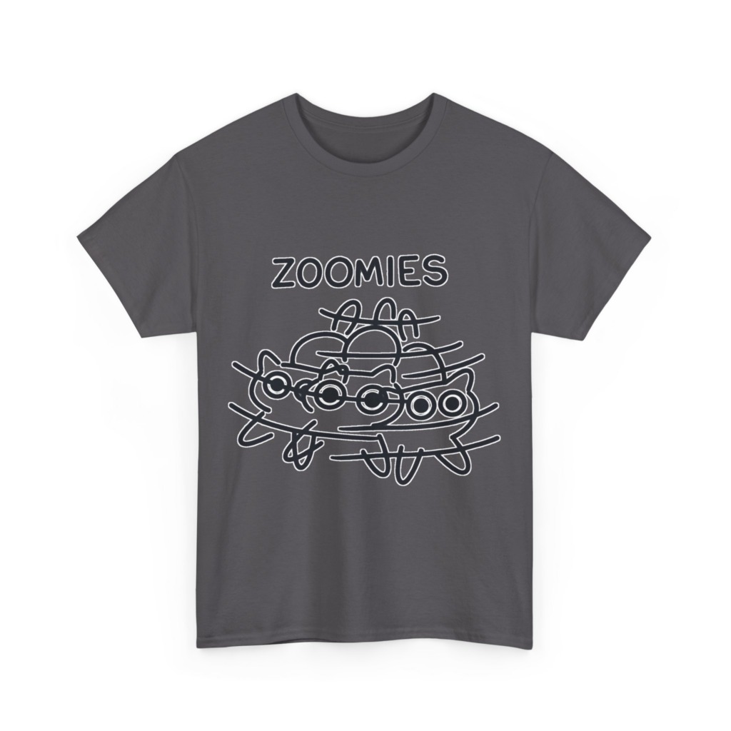 T-Shirt: Zoomies Energetic Cats Graphic