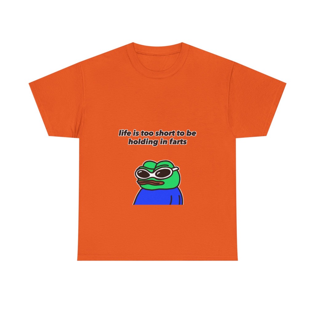 T-shirt: Pepe Frog 'Life's Too Short' Graphic Tee