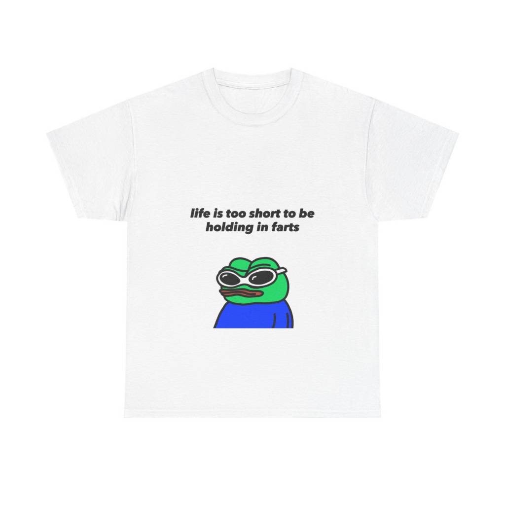 T-shirt: Pepe Frog 'Life's Too Short' Graphic Tee