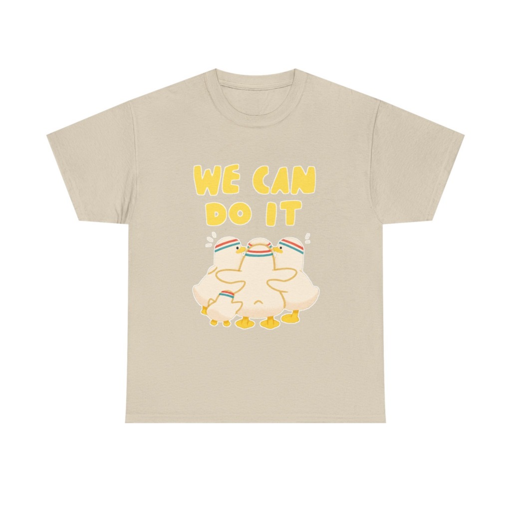 White 'We Can Do It' Duckling Huddle Graphic Tee