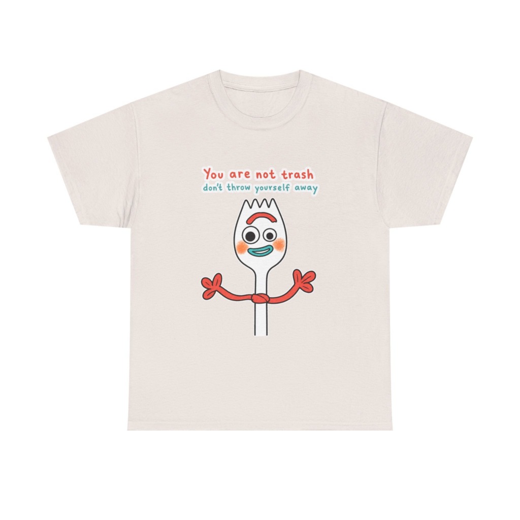 Forky 'You Are Not Trash' Graphic T-Shirt