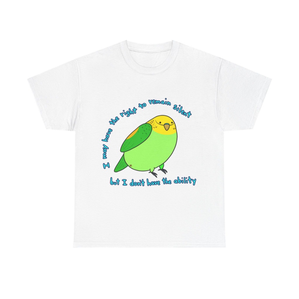 Silent Parrot Quote Graphic T-Shirt
