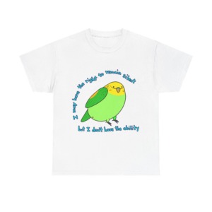 Silent Parrot Quote Graphic T-Shirt