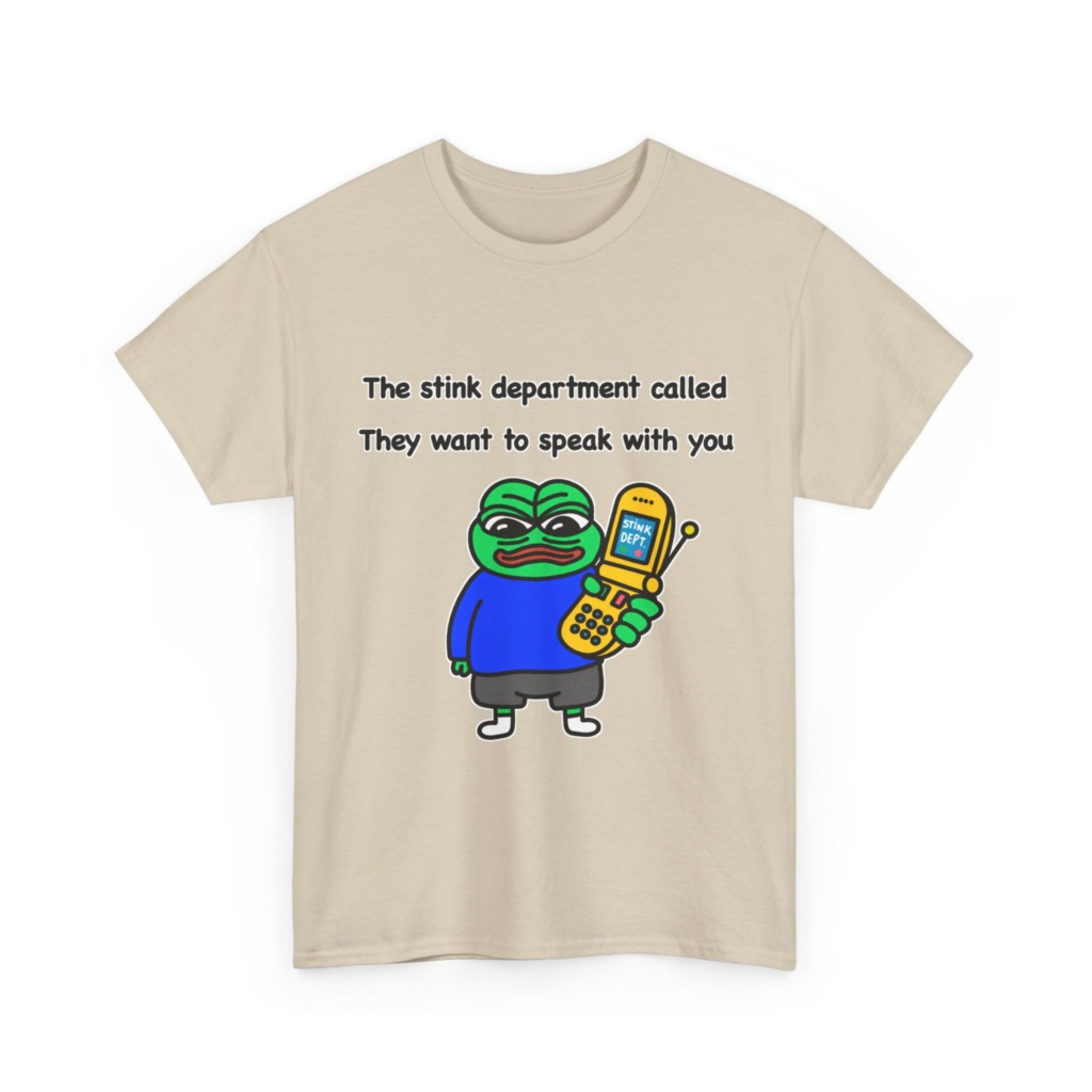 T-Shirt: Pepe Frog 'Stink Department' Call Graphic
