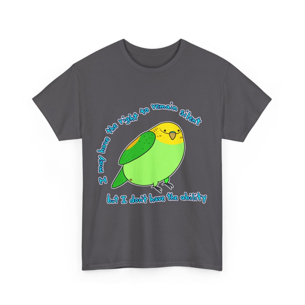 Silent Parrot Quote Graphic T-Shirt