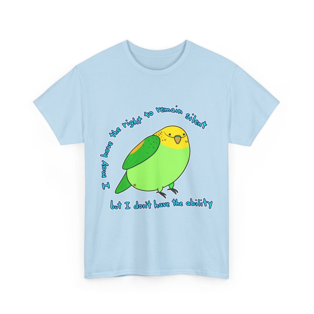 Silent Parrot Quote Graphic T-Shirt