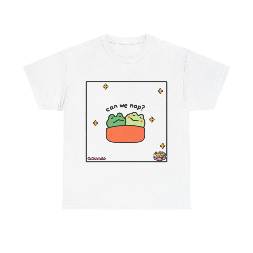 Napping Frogs 'Can We Nap?' Graphic T-Shirt