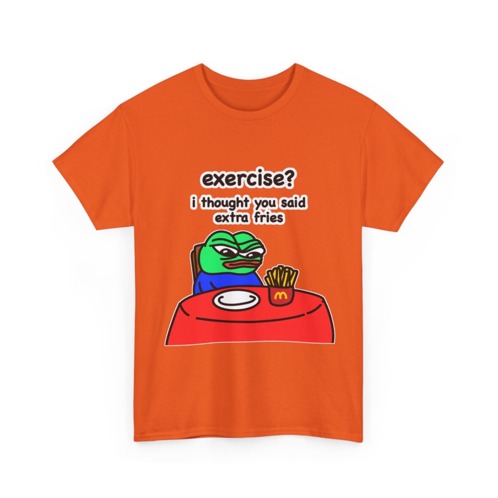 Pepe the Frog 'Extra Fries' Graphic T-Shirt