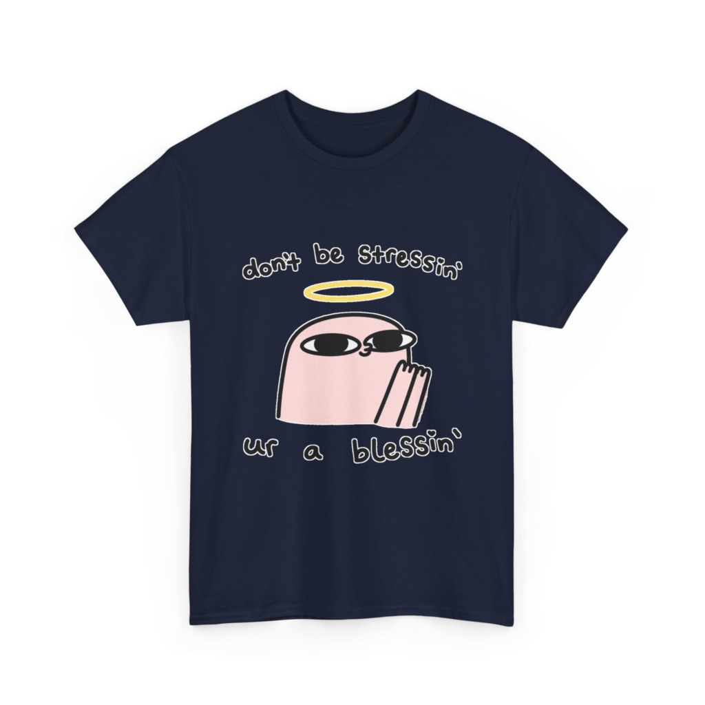 White Halo Blob 'Don't Be Stressin'' Graphic Tee