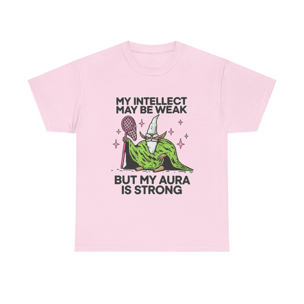 Intellect Weak Aura Strong Wizard Graphic T-Shirt