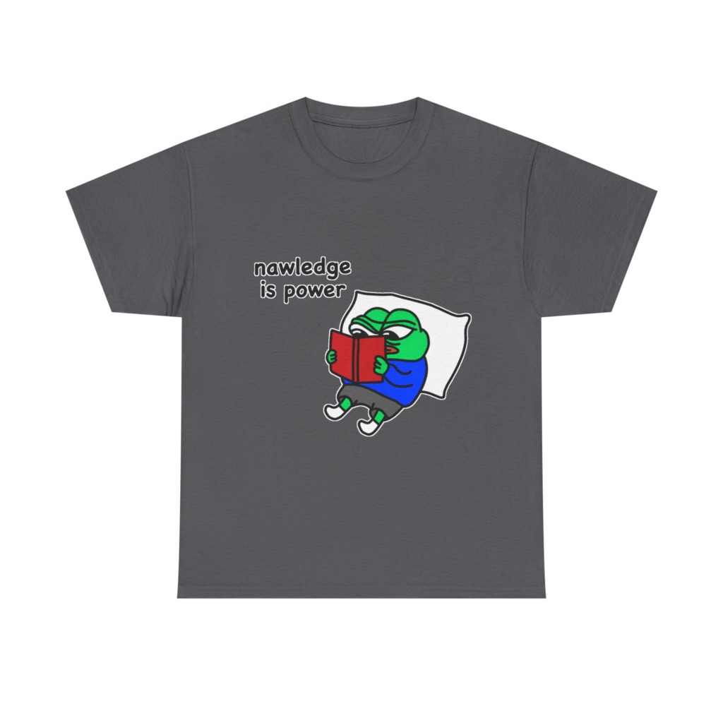 Pepe Frog 'Nawledge is Power' Graphic T-Shirt