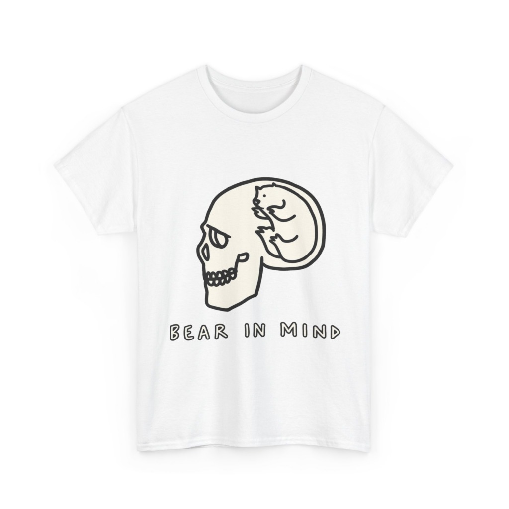 White Bear in Mind Skull Graphic T-Shirt