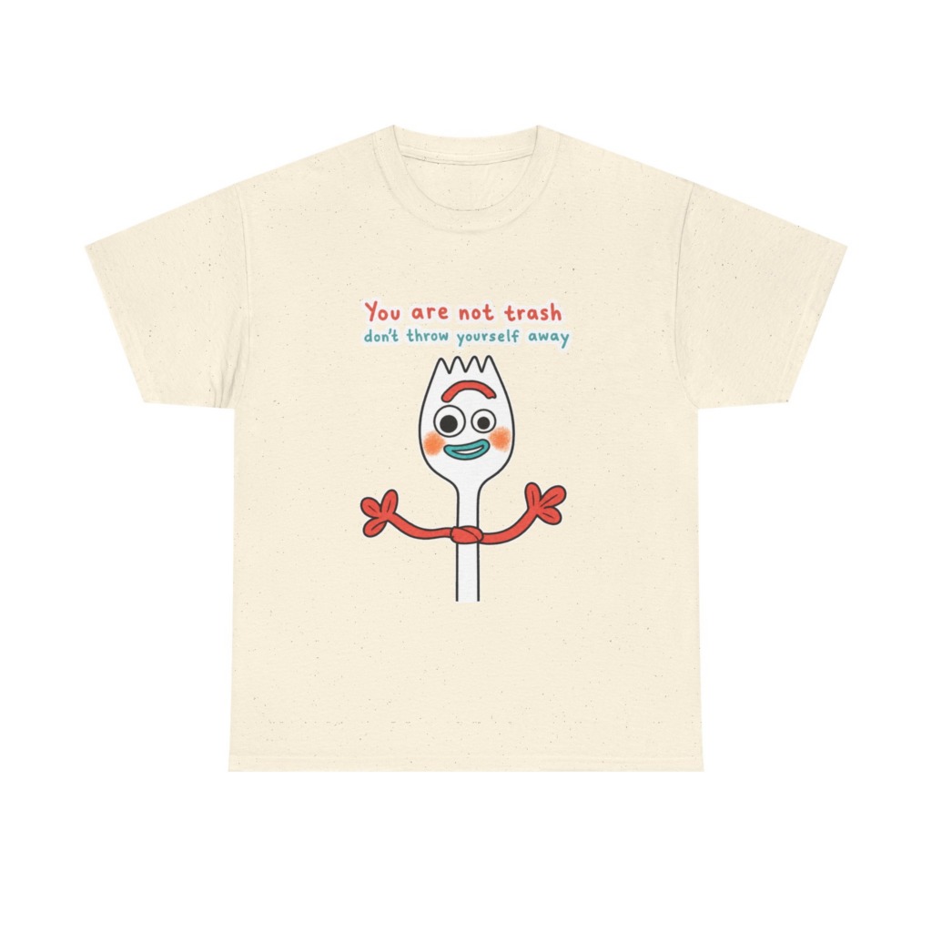 Forky 'You Are Not Trash' Graphic T-Shirt