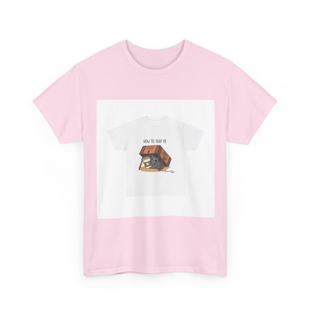 T-Shirt: How to Trap Me Cat & Coffee Graphic