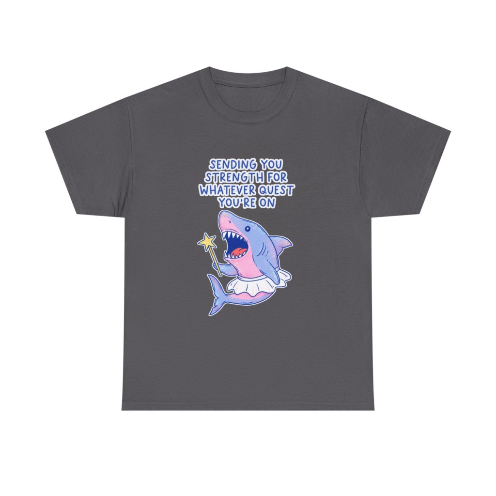 T-Shirt: Fairy Ballerina Shark Strength Quote